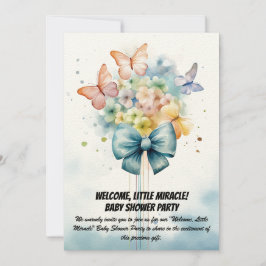 Bem-vindo, Pequeno Milagre! - Convite de Chá de fr