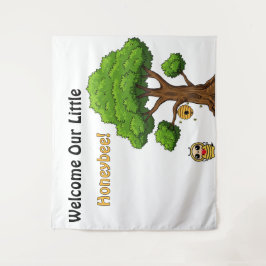 Bem-vindo Tapeçaria de Chá de Bebê Nossa Abelhinha