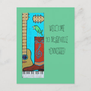 Bem-vindos a NashvilleTennessee! cartão postal