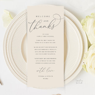 Bem-vindos e Obrigados, Cartões de agradecimentos