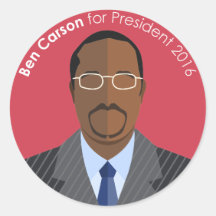 Ben Carson 2016 para autocolante personalizado do