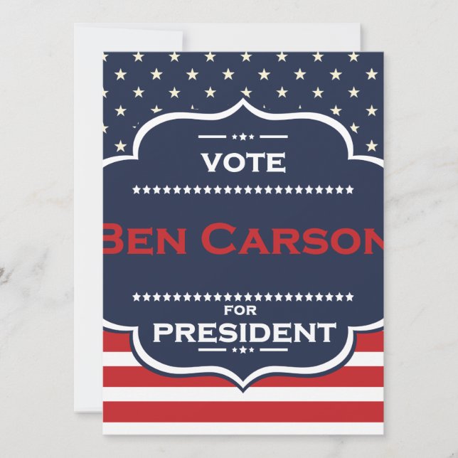 ben carson presidente (Frente)