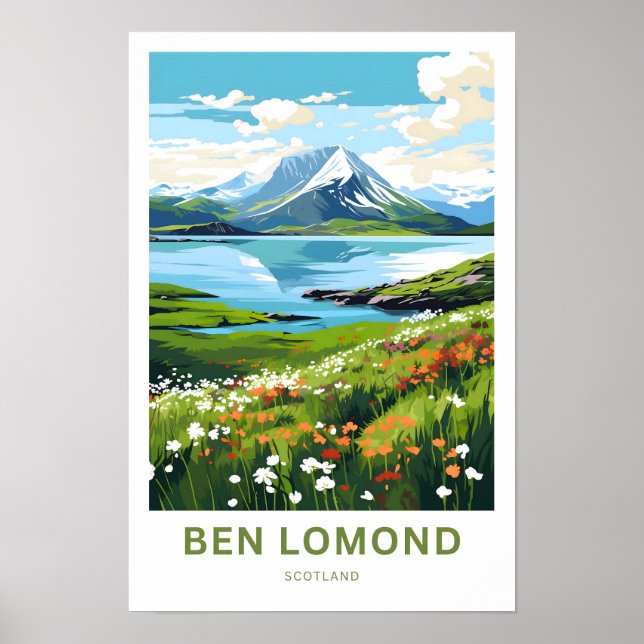 Ben Lomond Scotland Viagem Impressão (Frente)