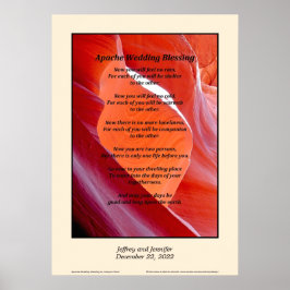 Bênção Apache de Casamento Poster de 20" x 28"