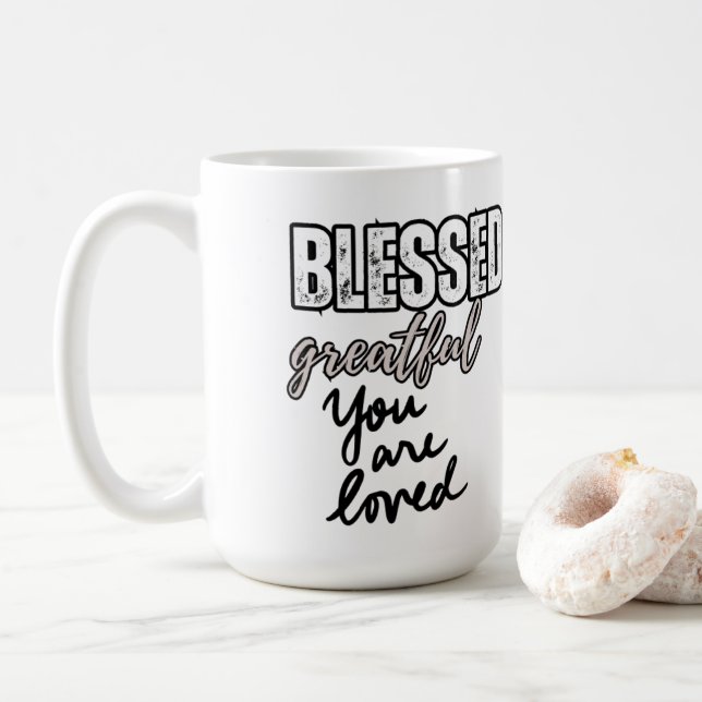 Bênção ⛪︎ caneca de café 15oz (Com Donut)
