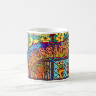 Bênção cristã da caneca de café