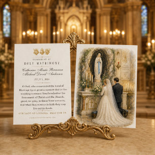 Bênção de Casamento Católico Altar Mariano Casamen