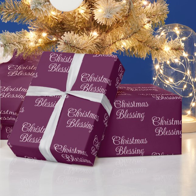 Bênção de Natal | Profundo Papel de Presente de Na (Feriados)