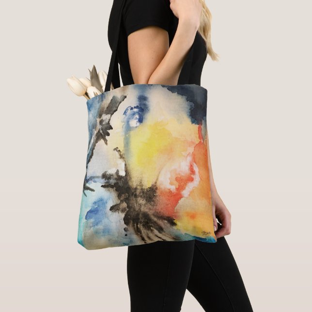 "Bênção na Tempestade" Tote Bag (Close Up)