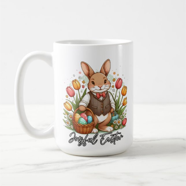 Bênçãos da Páscoa - Caneca de Café Alegre da Pásco (Esquerda)