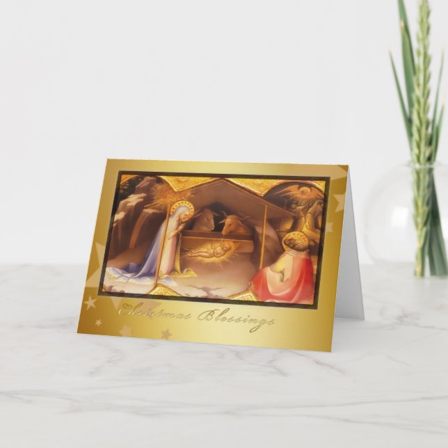 bênçãos de natal, Cartão de Natal Cristão (Frente)