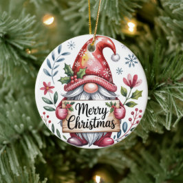 Bênçãos de Natal do Gnome Feliz Natal Enfeite
