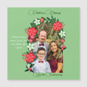 Bênçãos de Natal Floral