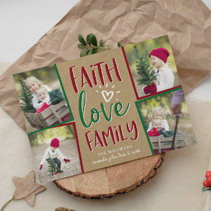 Bênçãos Feriadas Cartão de Colagem de Fotos de N