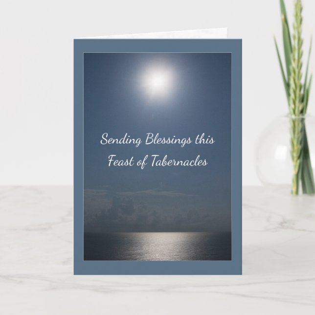 Bênçãos para o Cartão da Época do Dia Sagrado (Frente)