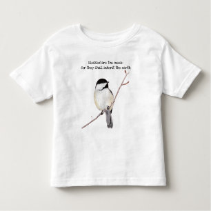 Bendito é a camiseta Meek Chickadee Toddler