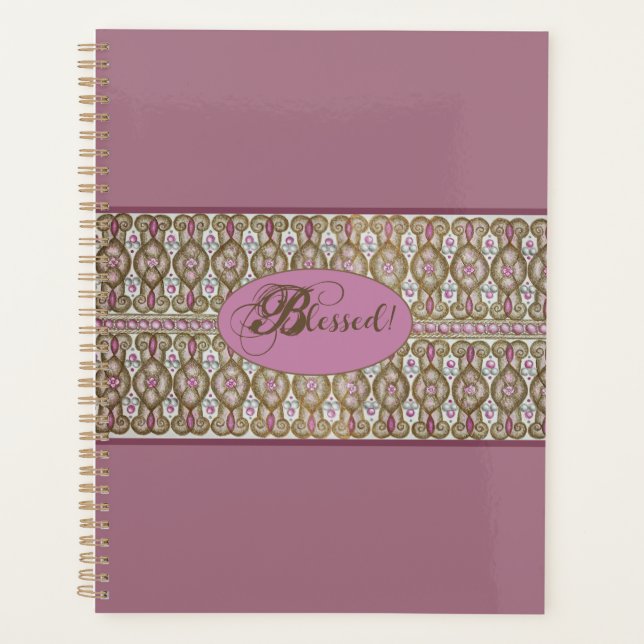 Bendito! Planejador Chocolate/Berry - Roxo (Frente)