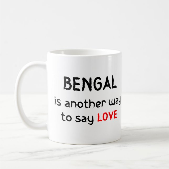 bengal ame caneca de café (Esquerda)