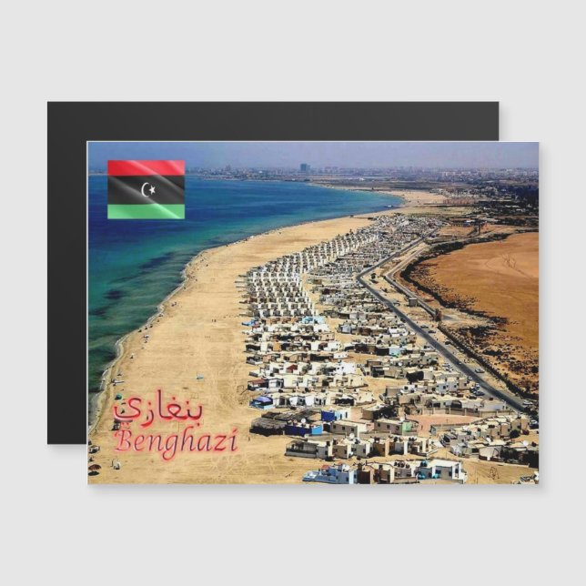 Benghazi - Líbia - Praia - (Frente/Verso)