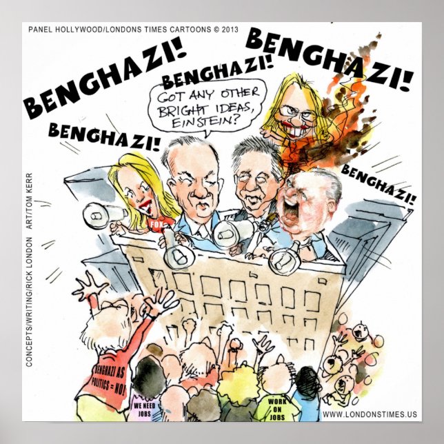Benghazi Shuffle Engraçado Poster (Frente)
