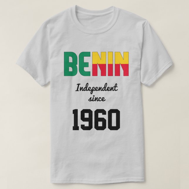 Benin Flag Independence Celebration T-Shirt (Frente do Design)
