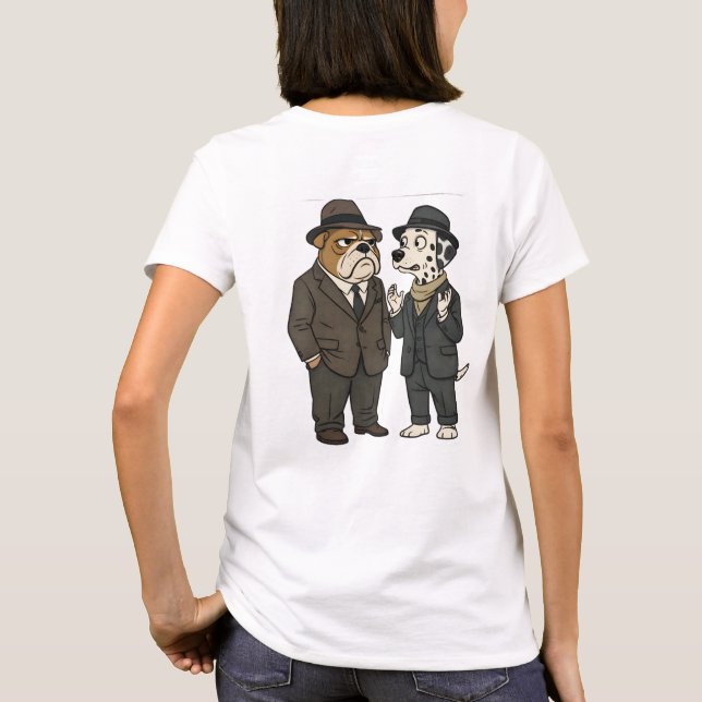 Benjamin button detective duo graphic T-shirt (Verso)