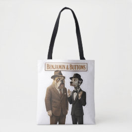 Benjamin button detective duo tote bag