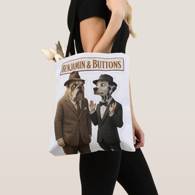 Benjamin button detective duo tote bag (Close Up)