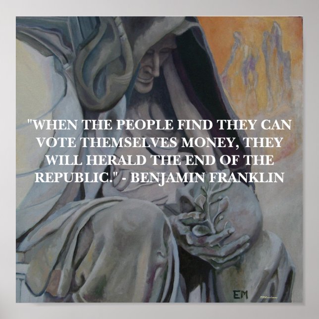 BENJAMIN FRANKLIN - POSTER (Frente)