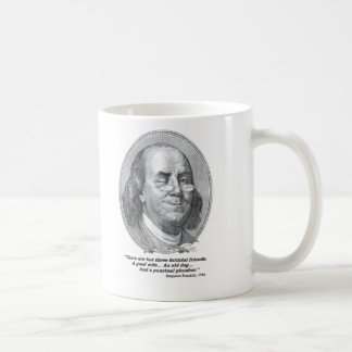 Benjamin Franklin que sonda a caneca