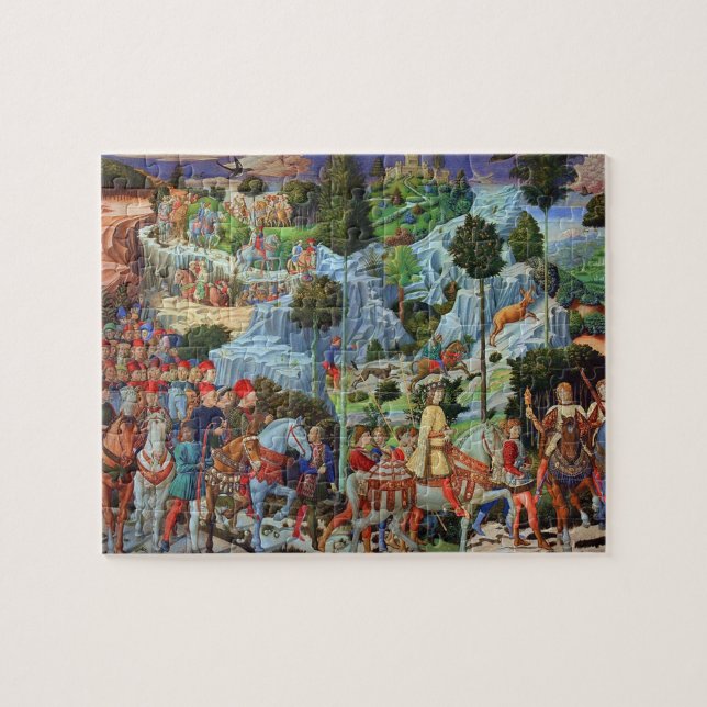 Benozzo Gozzoli - Procissão do Quebra-cabeça Magi (Horizontal)
