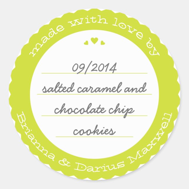 Bens cozidos Rota de Dosagem Etiqueta Vinheta Círc (Frente)