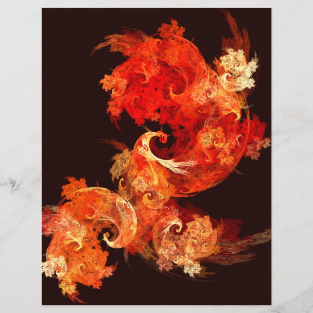 Bens-Fogo Dançantes - Abstrato Art Letterhead (Frente)