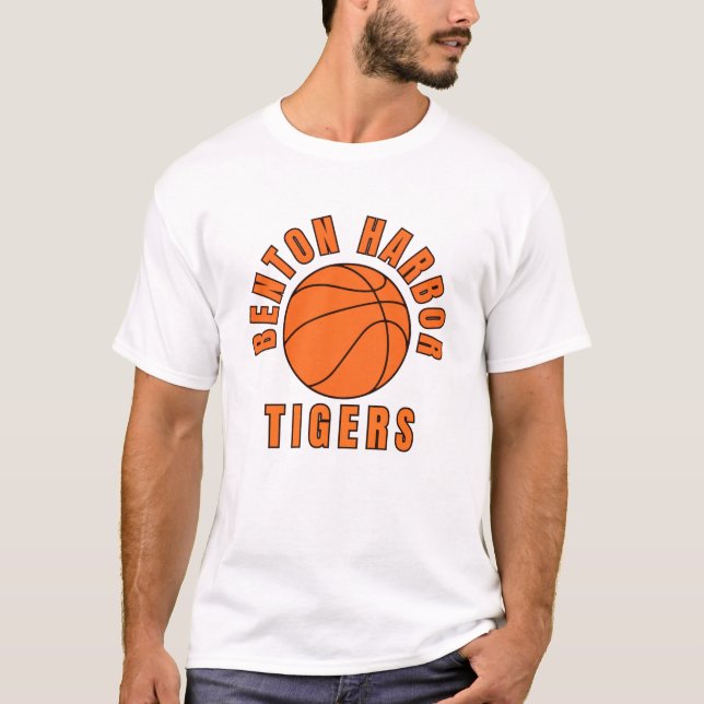 Benton Harbor High School Basketball T-Shirt (Frente)