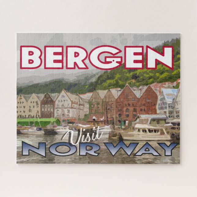Bergen, Visite o Quebra-cabeça da Noruega (Horizontal)