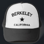 Berkeley California Trucker Boné<br><div class="desc">Chapéus de caminhoneiros da Califórnia Berkeley,  boné de caminhoneiros estilo beisebol. Orgulhoso de sua cidade natal ou apenas com saudades de casa,  este é o chapéu perfeito para você. d342356</div>