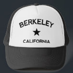 Berkeley California Trucker Boné<br><div class="desc">Chapéus de caminhoneiros da Califórnia Berkeley,  boné de caminhoneiros estilo beisebol. Orgulhoso de sua cidade natal ou apenas com saudades de casa,  este é o chapéu perfeito para você. d342356</div>