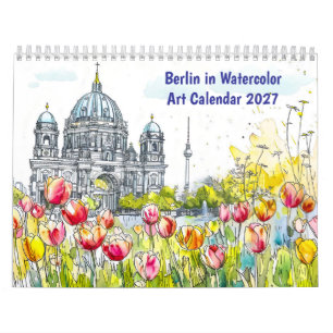Berlim em Aquarela – Calendário de Arte 2026