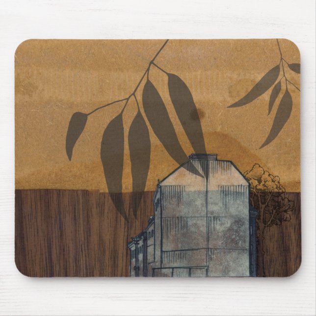 Berlim no mousepad de madeira (Frente)