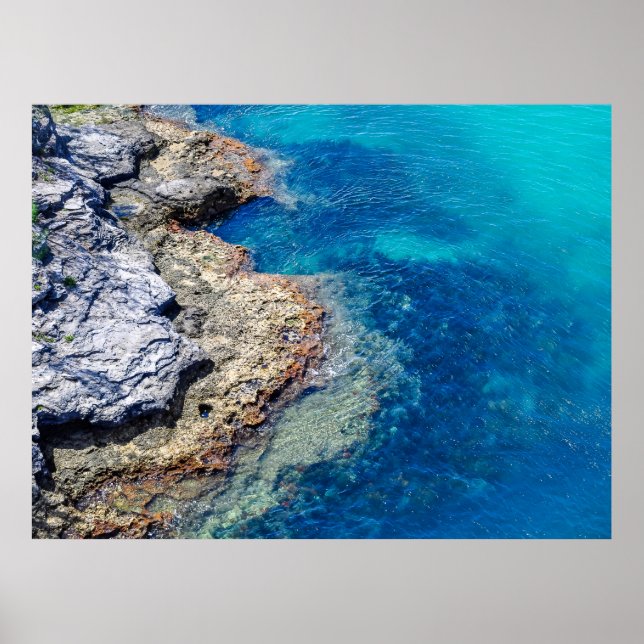 Bermudas Watts & Rocky Shoreline Poster (Frente)