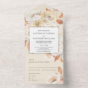 Bermudo de outono Floral + Casamento Ecru