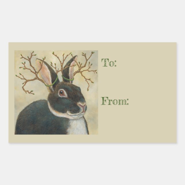 Bernard, os adesivos de presente coelho (Frente)