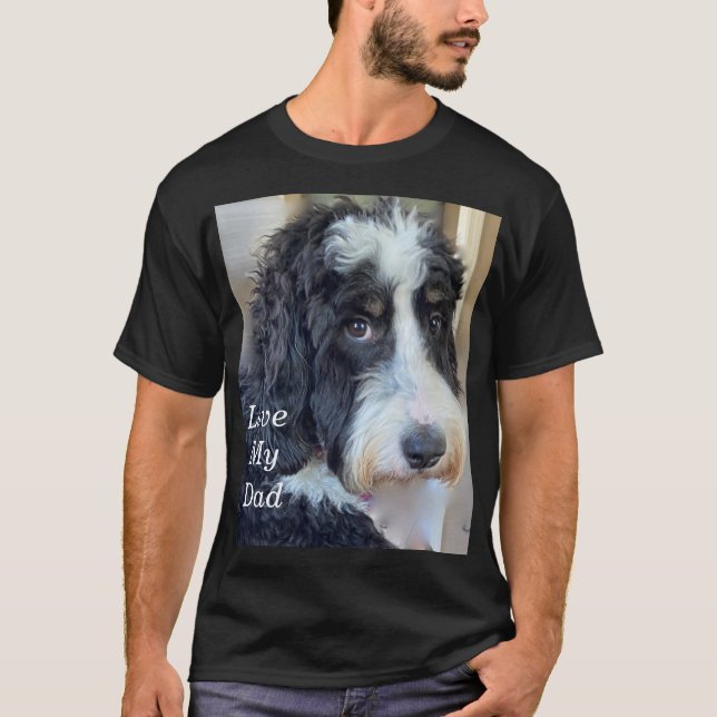 Bernedoodle Ama Minha Pai T-Shirt (Frente)
