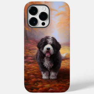 Bernedoodle nas Folhas de Outono Caem Inspiração