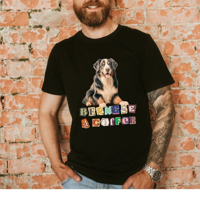 Bernese Lovers, Bernese Mountain Dog Retro T-Shirt (Criador carregado)