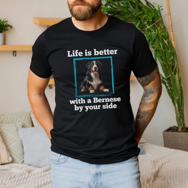 Bernese Lovers, Bernese Mountain Dog T-Shirt (Criador carregado)