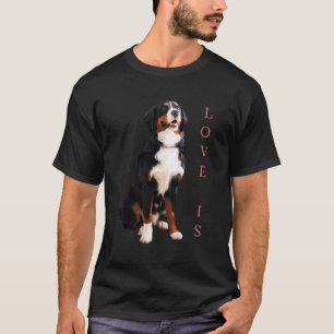 Bernese Mountain Camiseta de cão Mulheres Homens C