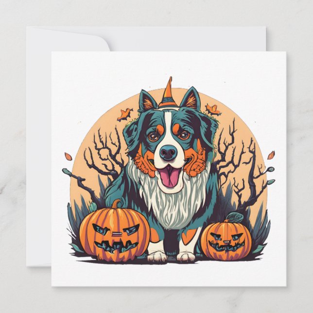 Bernese Mountain Dog Spooky Halloween (Frente)