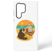 Bernese Mountain Dog Sunset Beach Companion