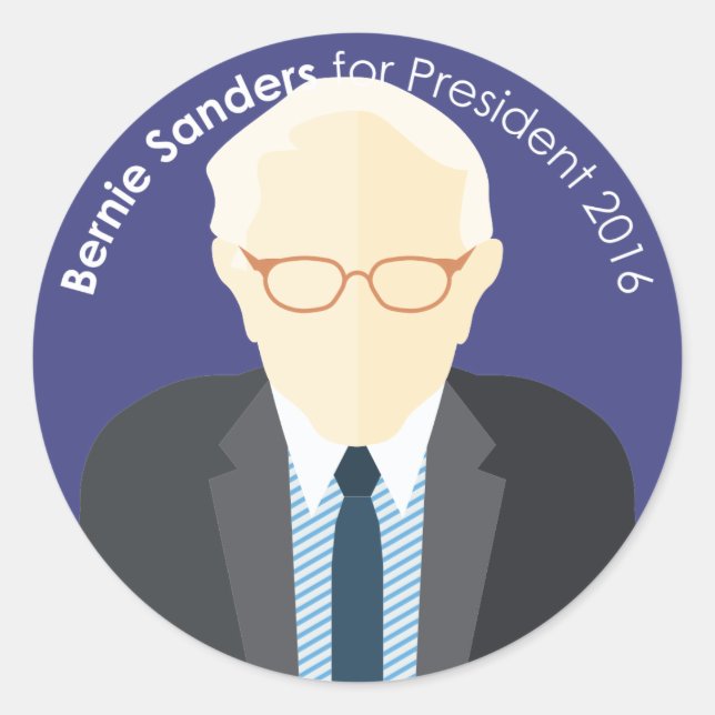 Bernie Sanders 2016 para autocolante personalizado (Frente)